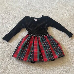 Sweet Heart Rose Black and Red Plaid Dress